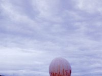Meteorological balloon ready to go with message to Charlie.